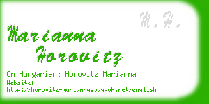 marianna horovitz business card